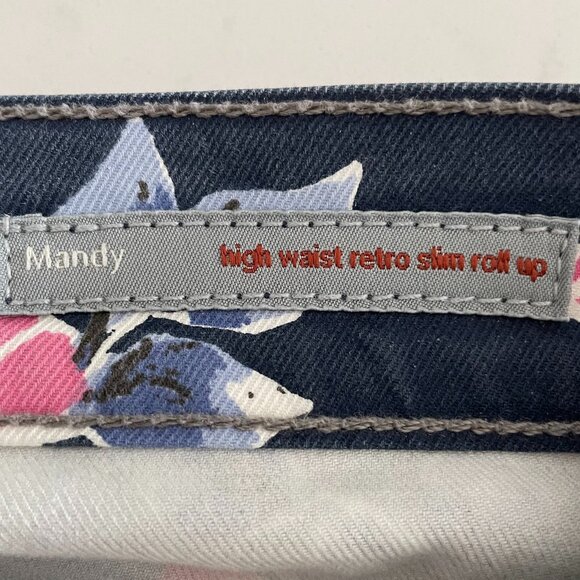 Aritzia Citizens of Humanity Mandy HiWaist Retro Slim RollUp Jeans Rose Navy 24 - Picture 8 of 16